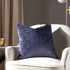 Lanzo Cut Velvet Piped Cushion Moonbeam